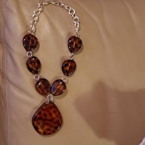 Sophisticated cheetah inspired necklace